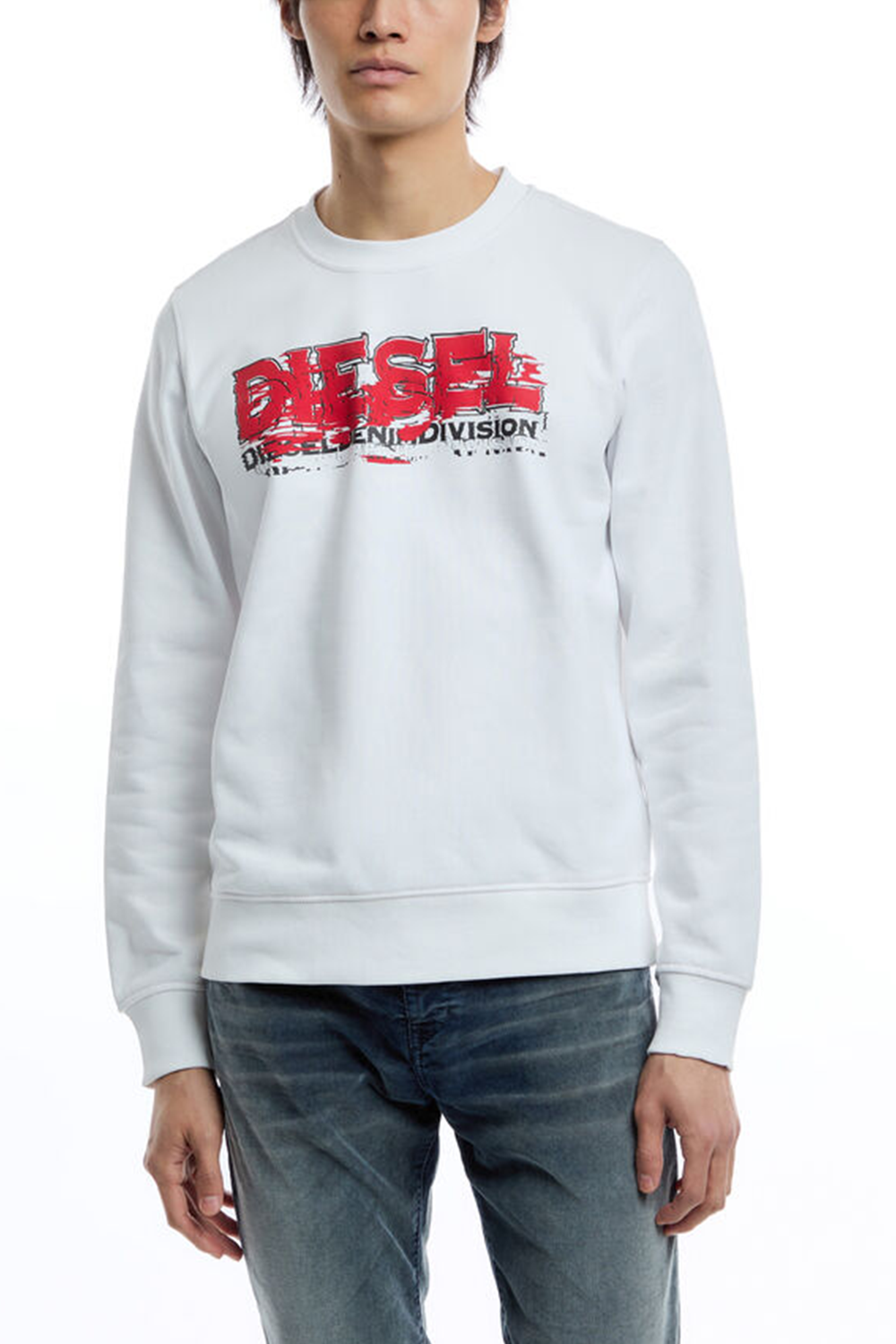 Diesel white sweatshirt new arrivals